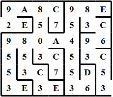 Maze with Cell
	  Labels